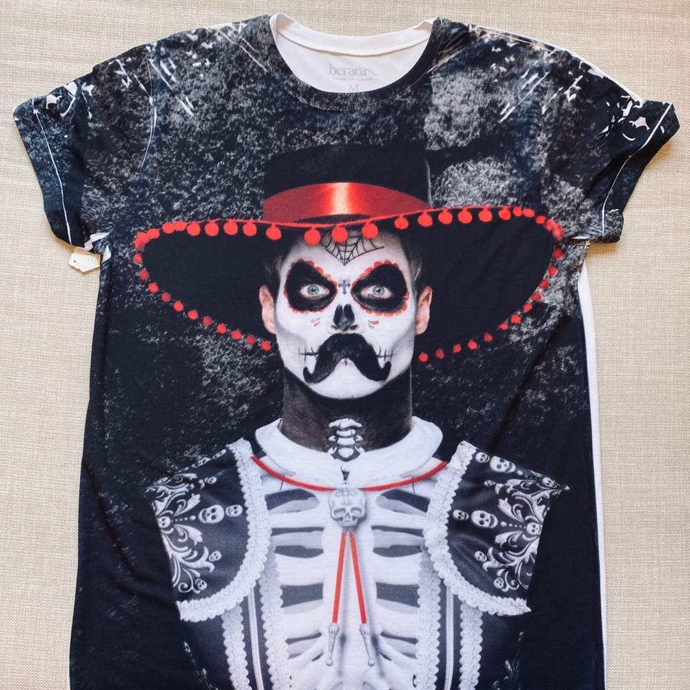 Day Of The Dead  Men’s T-Shirts. El Catrin Tee.